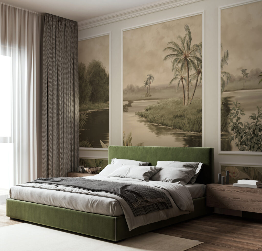 Tropical river and palms — interior 2