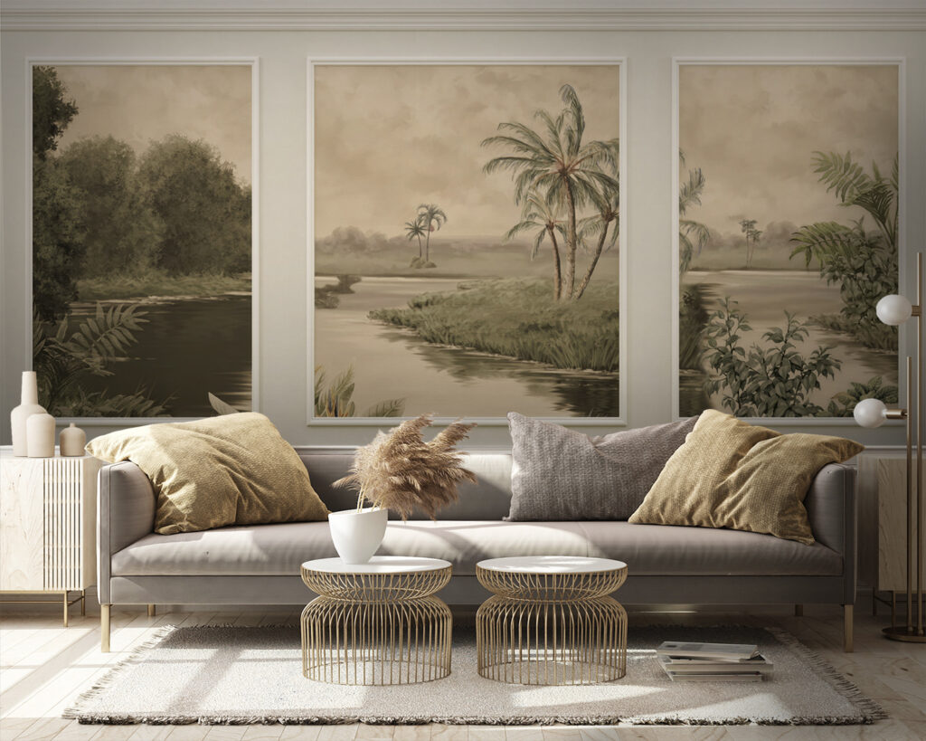 Tropical river and palms — interior 4