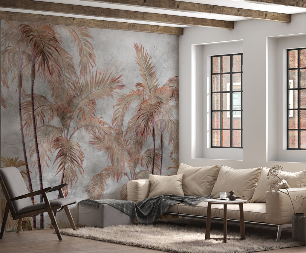Palms in soft haze — interior 2
