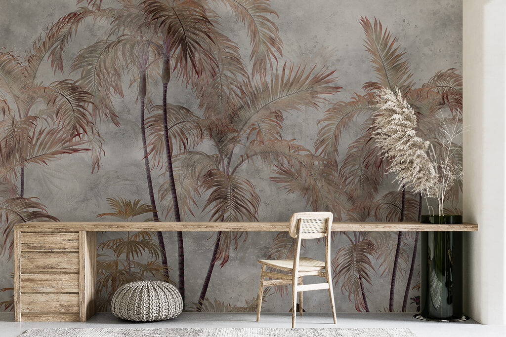 Palms in soft haze — interior 6