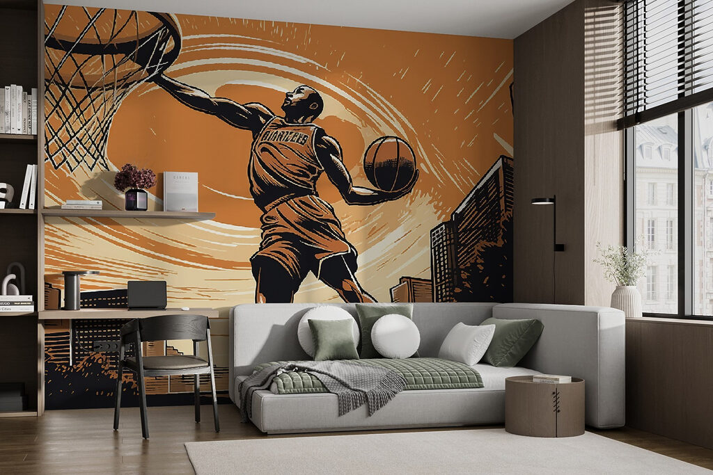 Above the Hoop in an interior