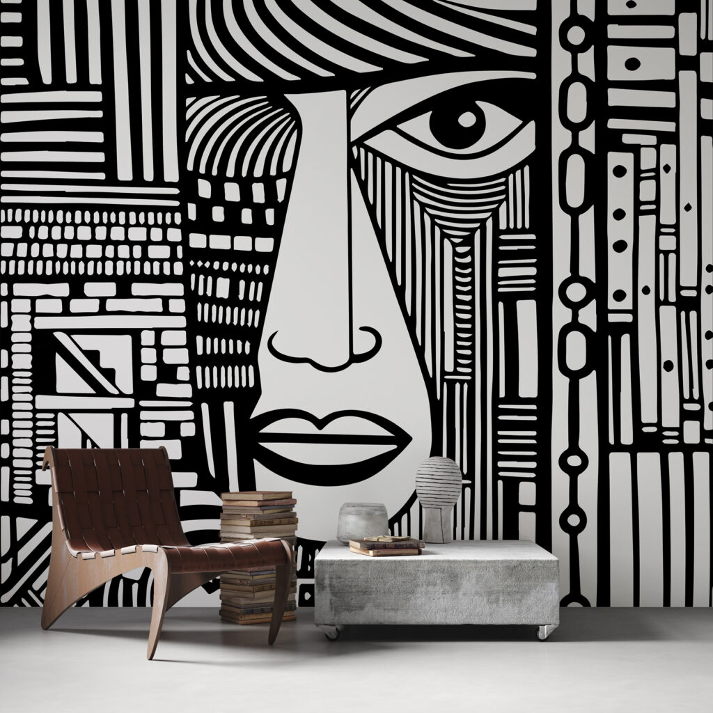 Face between vertical lines — interior 1