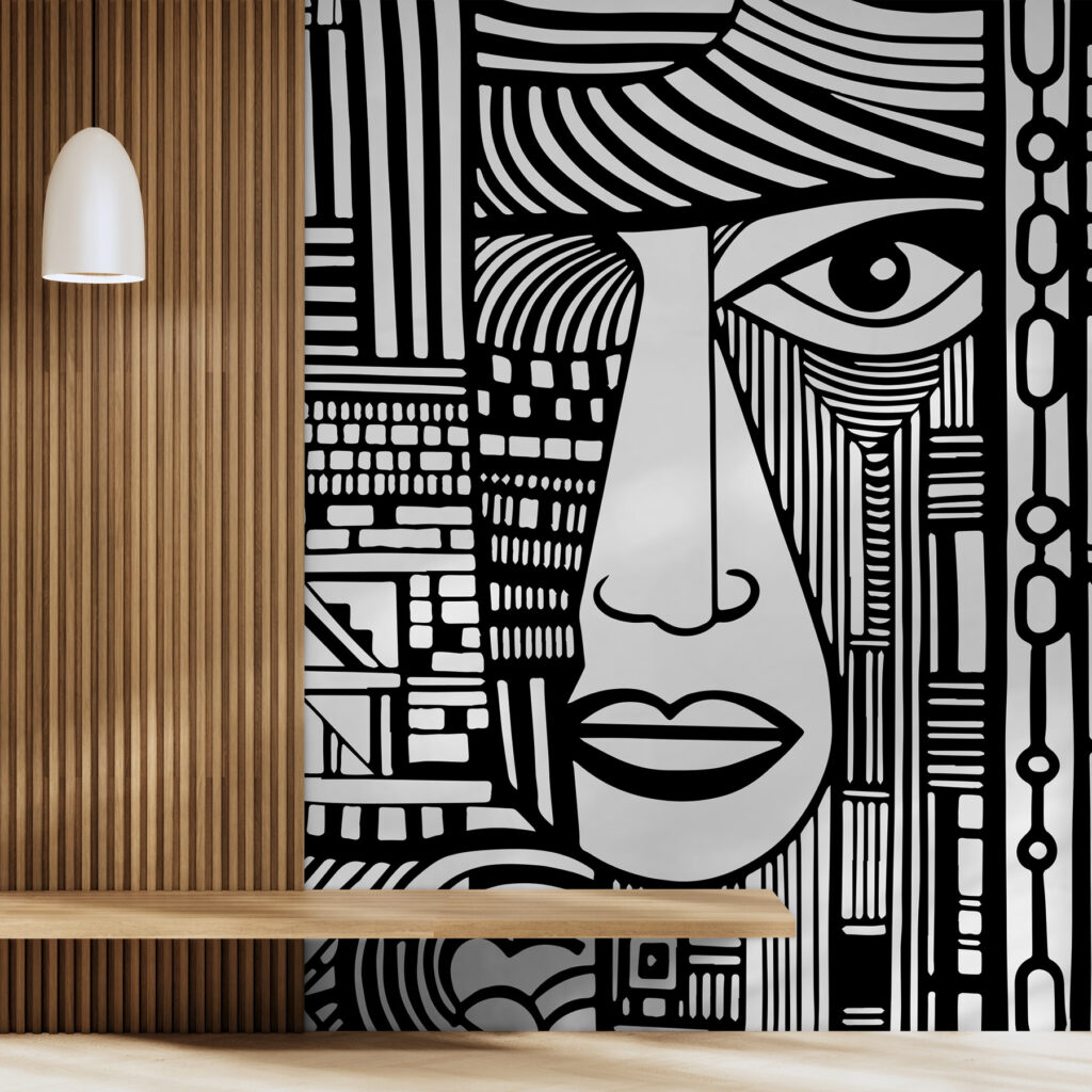 Face between vertical lines — interior 2