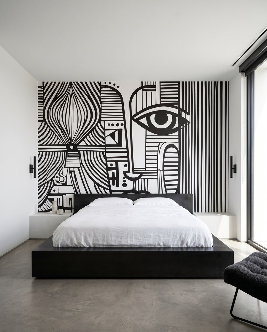 Face in Lines — interior 2