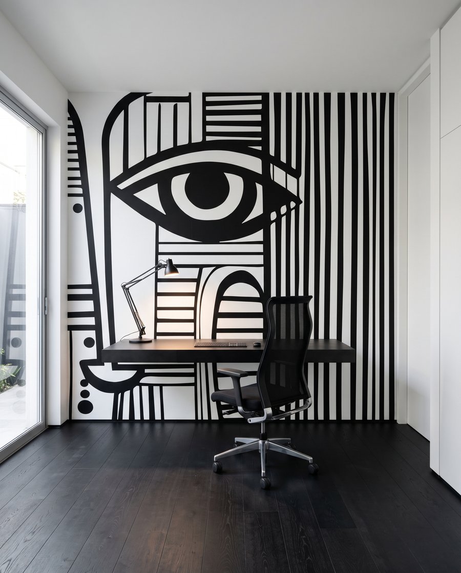 Face in Lines — interior 5