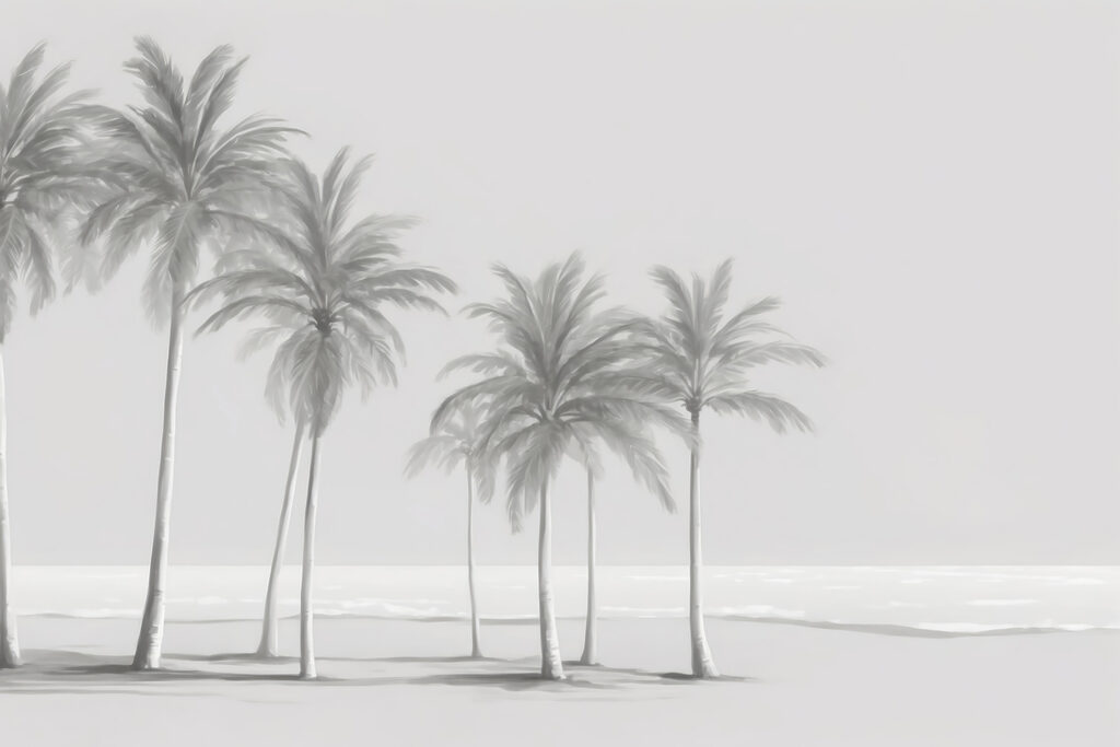 Palms along the coast — full design