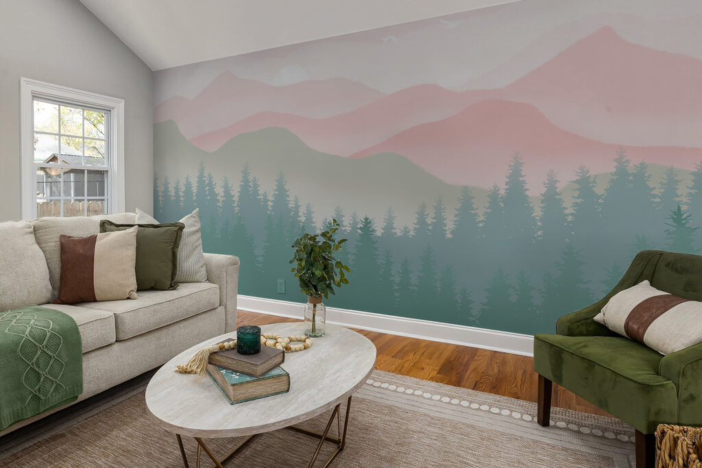 Mountains above pines — interior 5