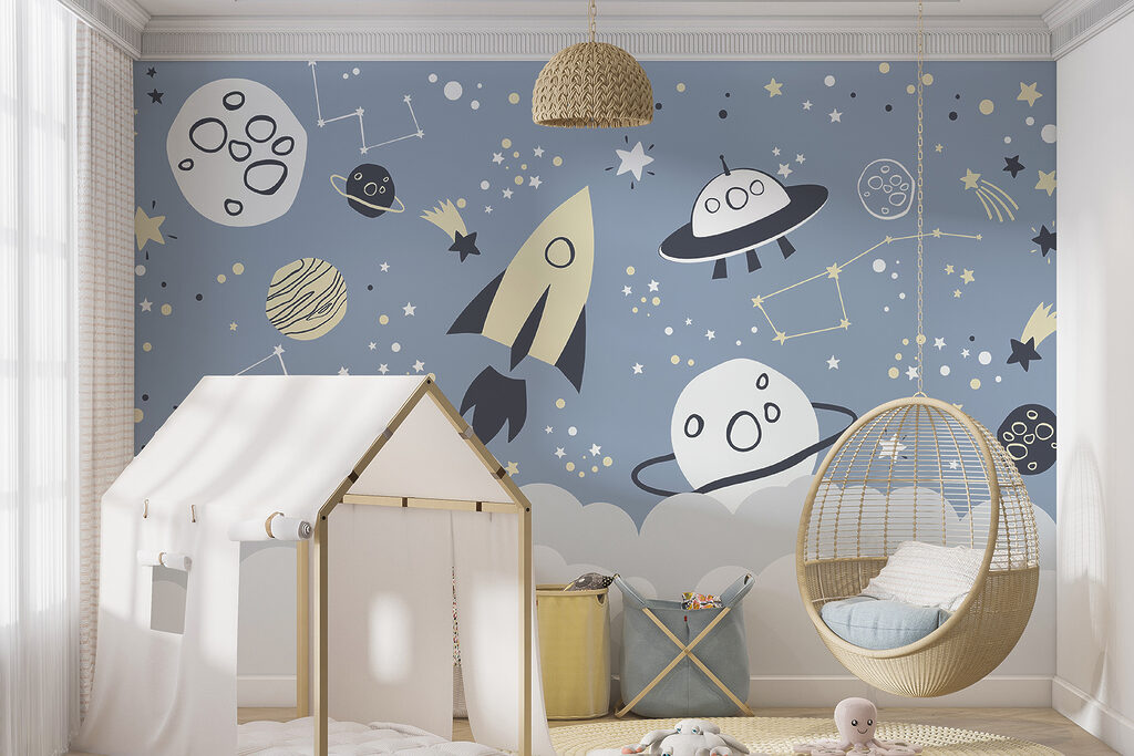 Rockets above blue clouds — interior 3