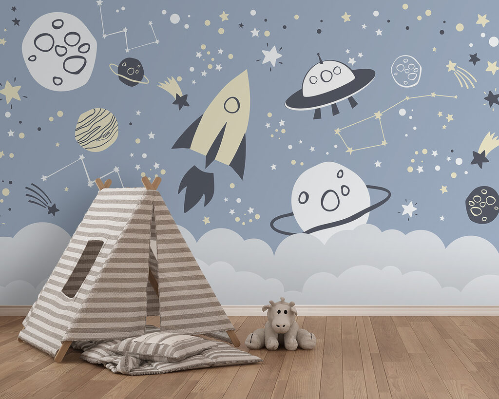 Rockets above blue clouds — interior 1