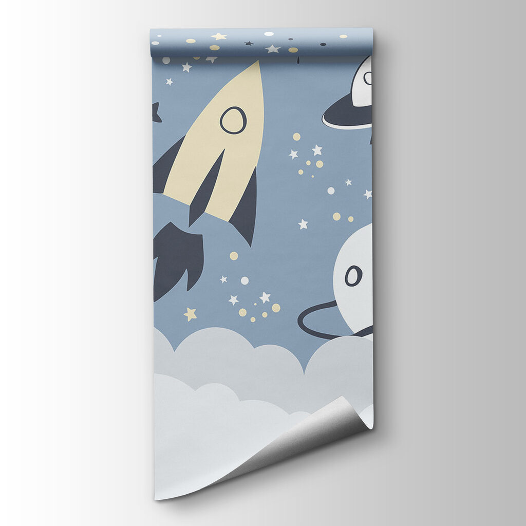 Rockets above blue clouds — product view
