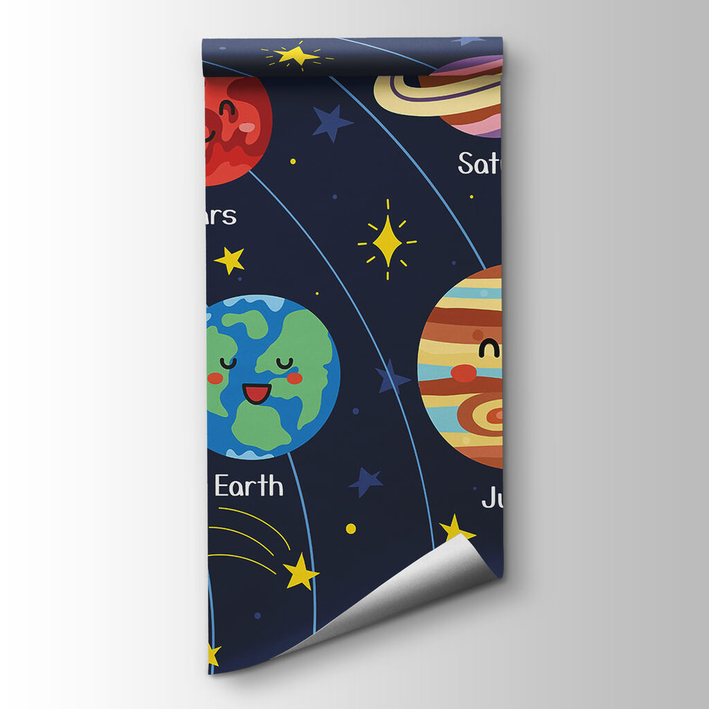 Planets with happy faces — product view