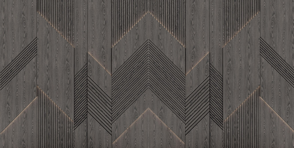 Dark chevron pattern — full design