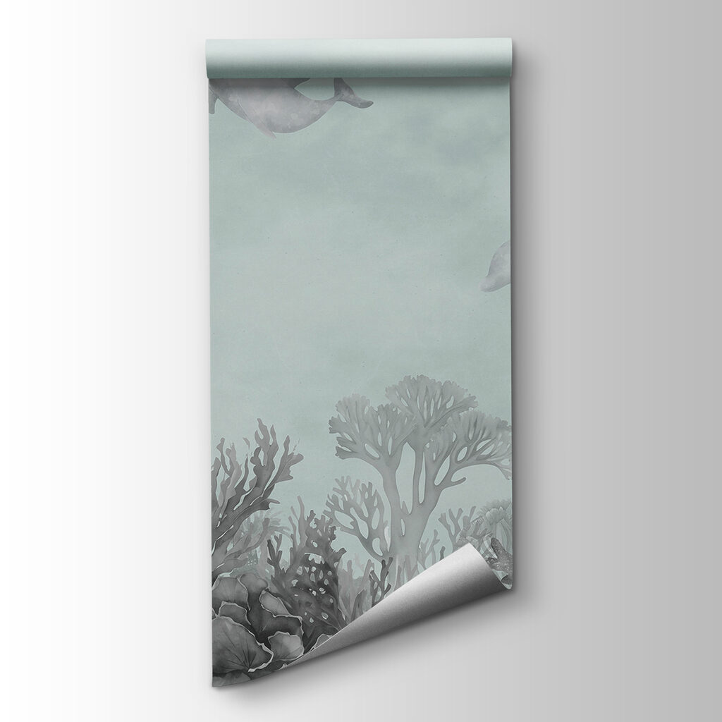 Dolphins above corals — product view