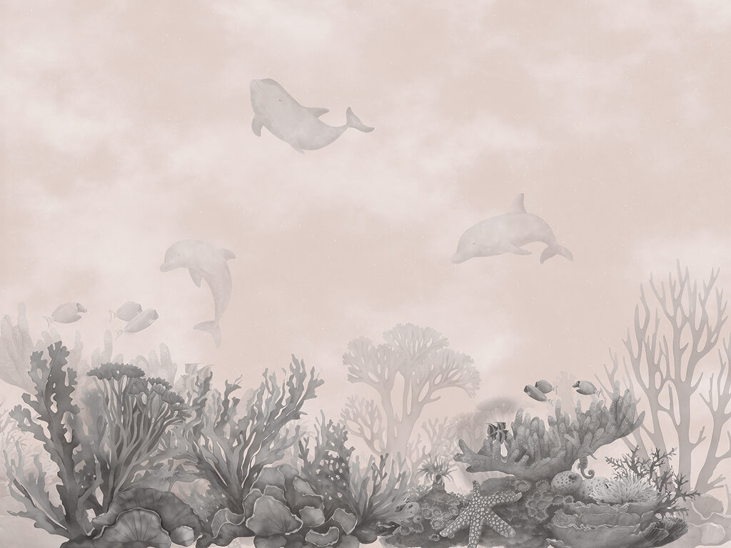 Dolphins Above the Reef — full design