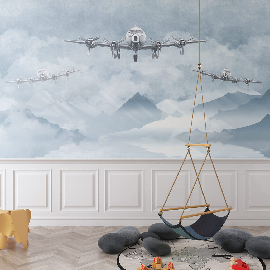 Planes above snowy mountains — interior 3