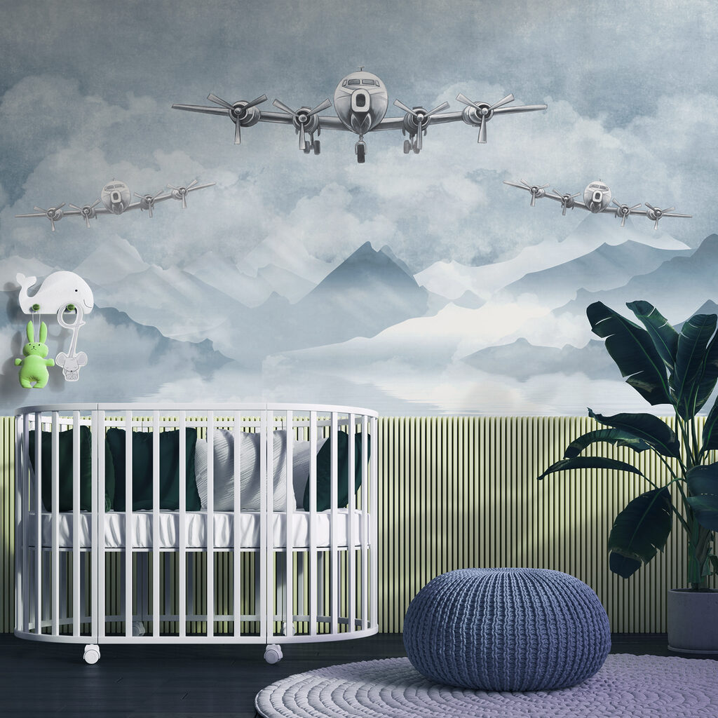 Planes above snowy mountains — interior 1