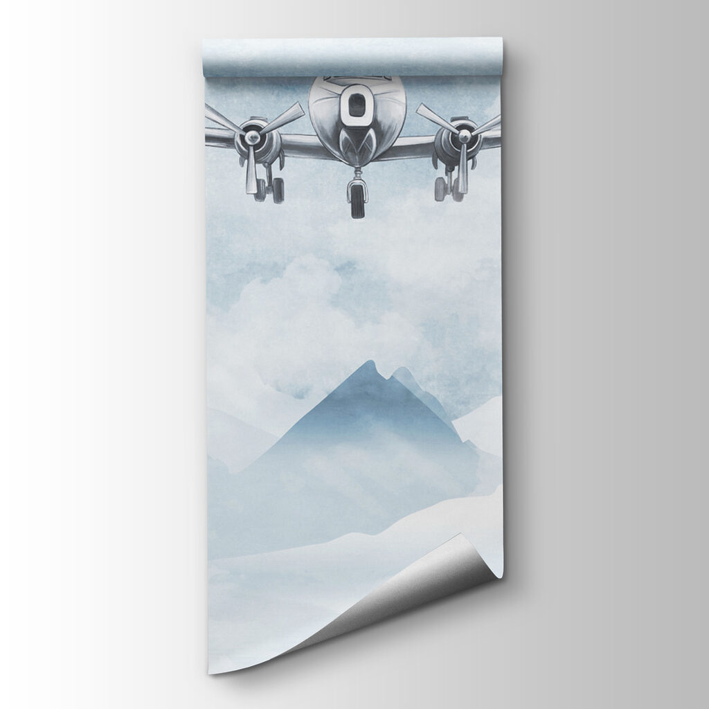 Planes above snowy mountains — product view