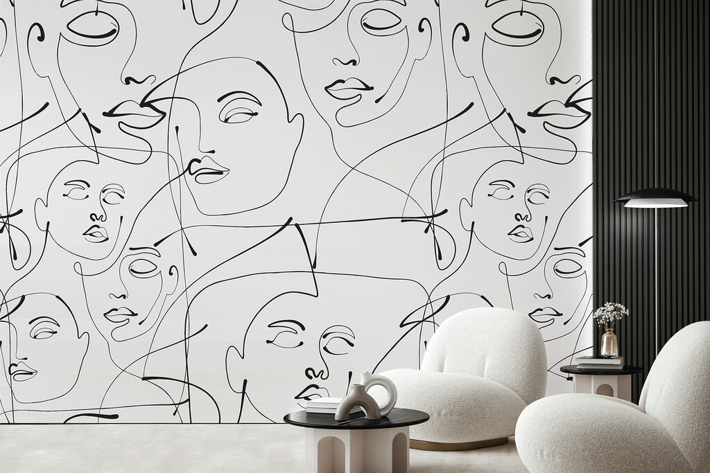 Faces in One Line — interior 2