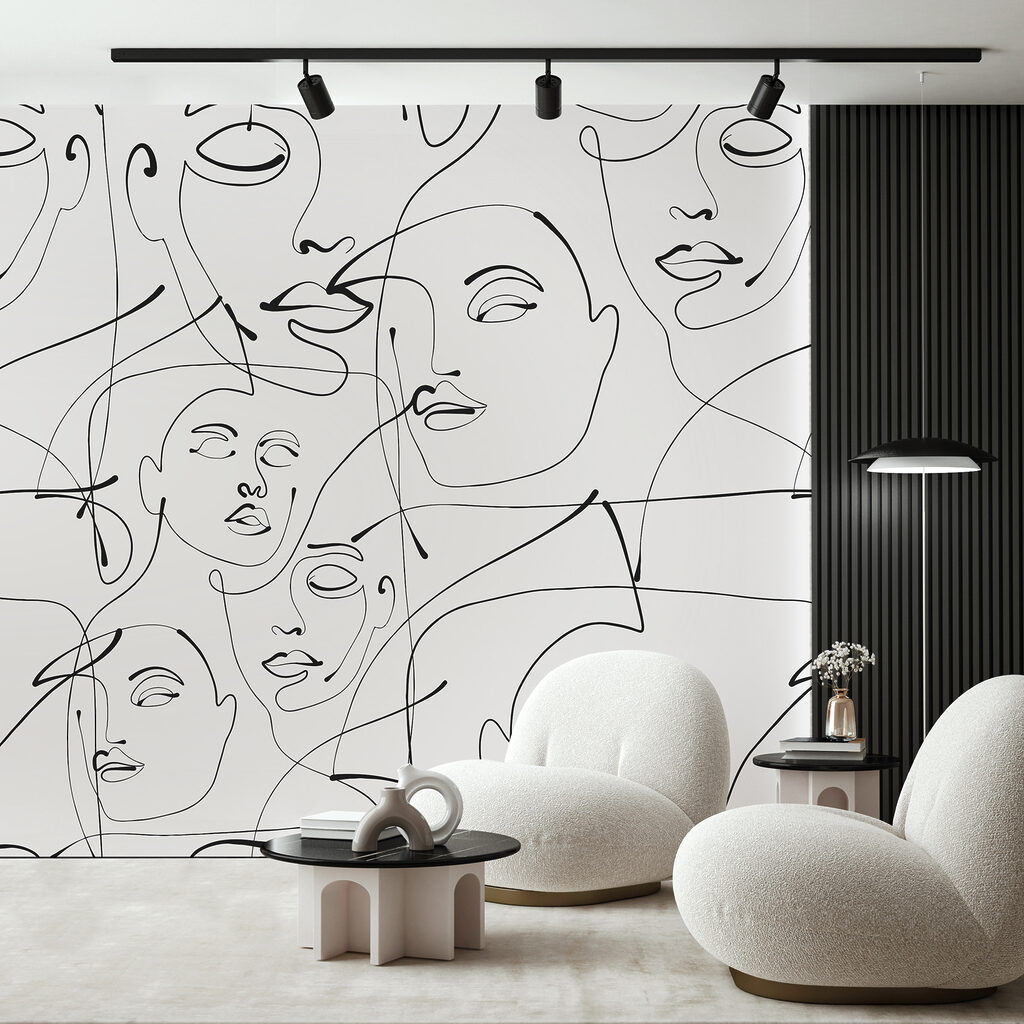 Faces in One Line — interior 3