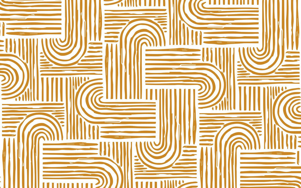 Fine curved lines — full design