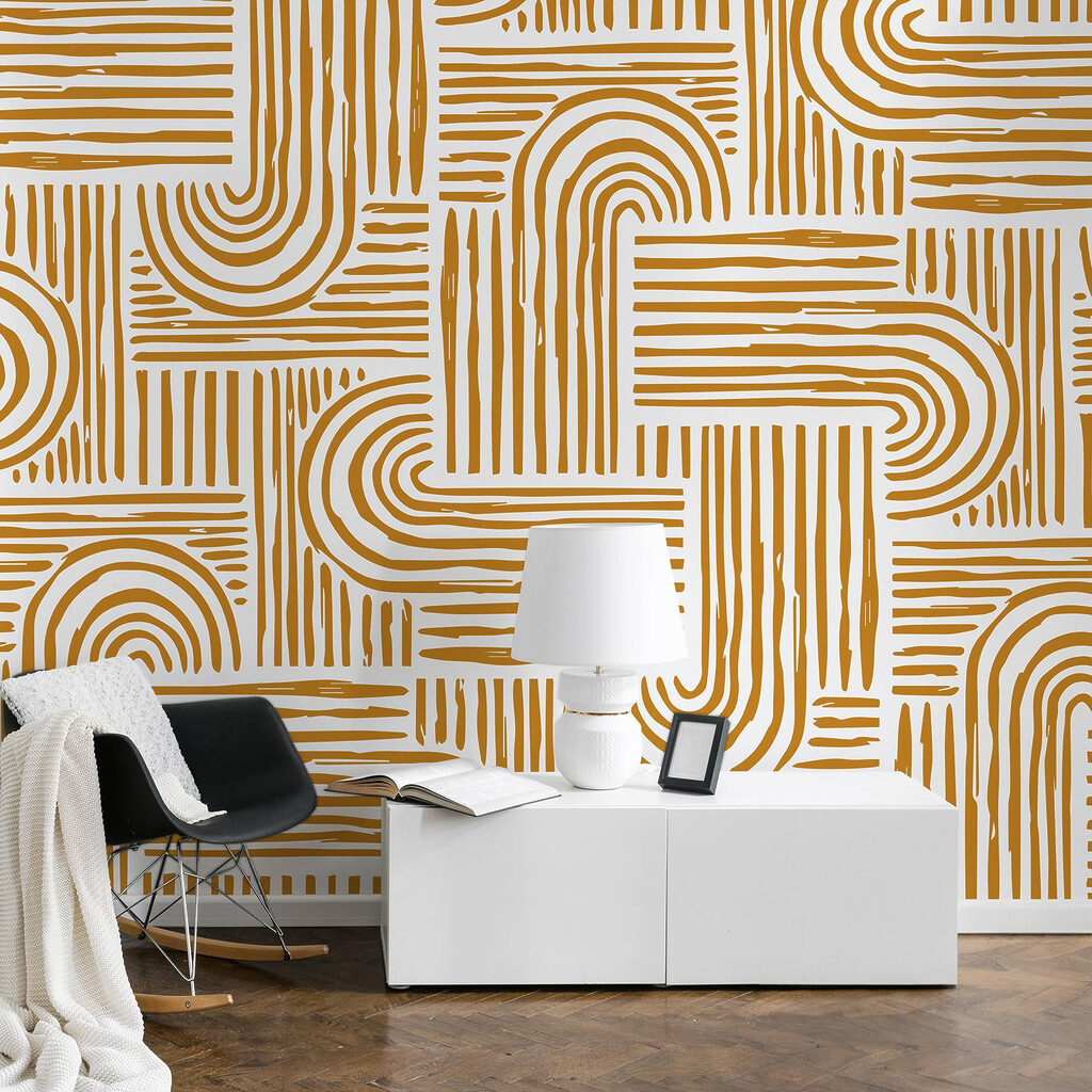 Fine curved lines — interior 1
