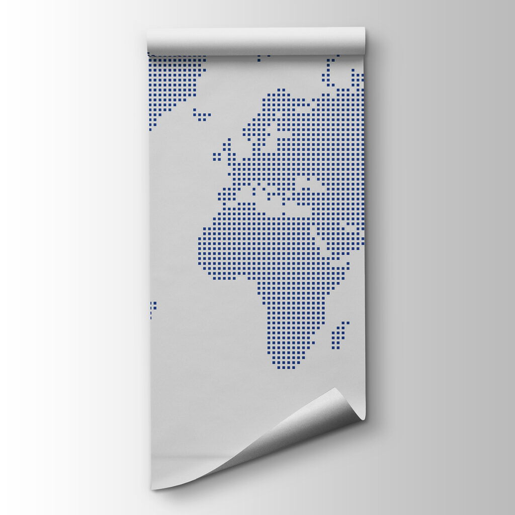 World map in squares — product view