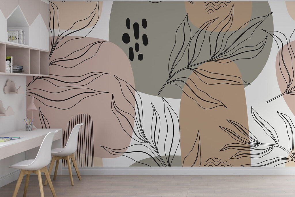 Soft shapes with leaves — interior 3