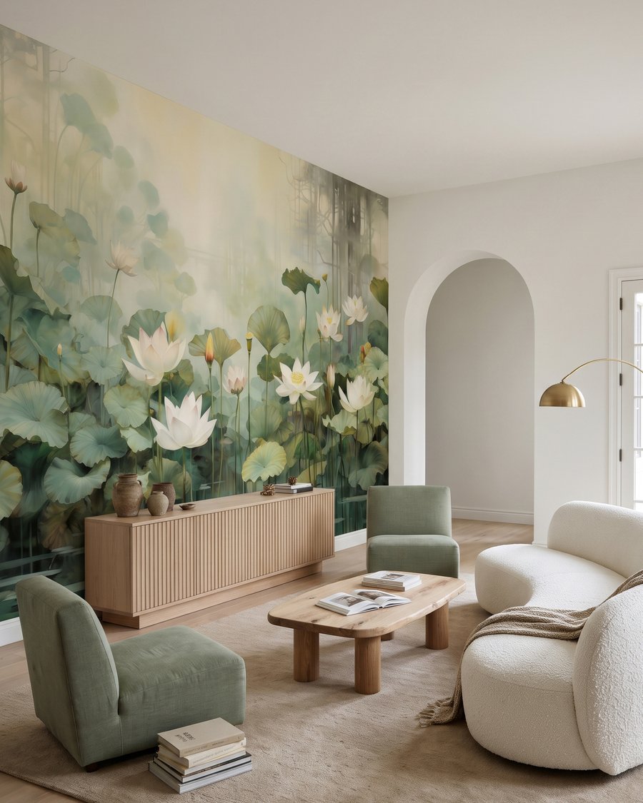 Lotus Stillness in an interior