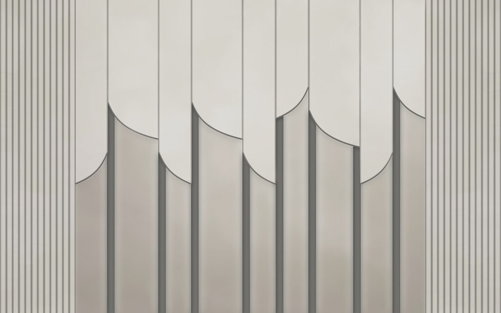 Curved cream ridges — full design