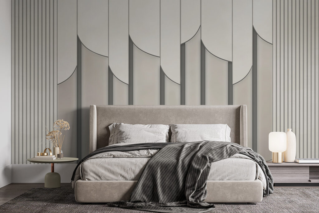 Curved cream ridges — interior 3