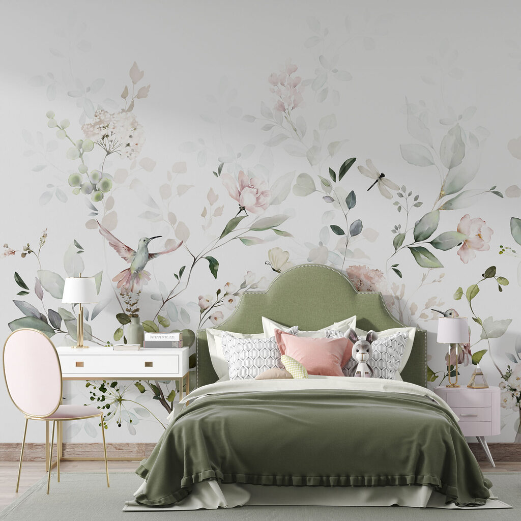 Pale pink flower sprigs — interior 2