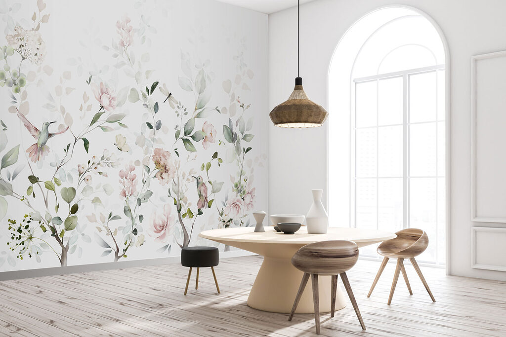Pale pink flower sprigs — interior 3