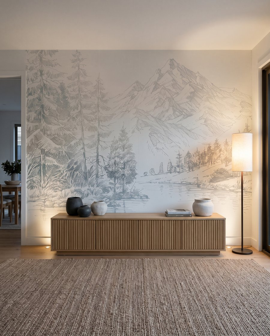 Lake in fine lines — interior 5