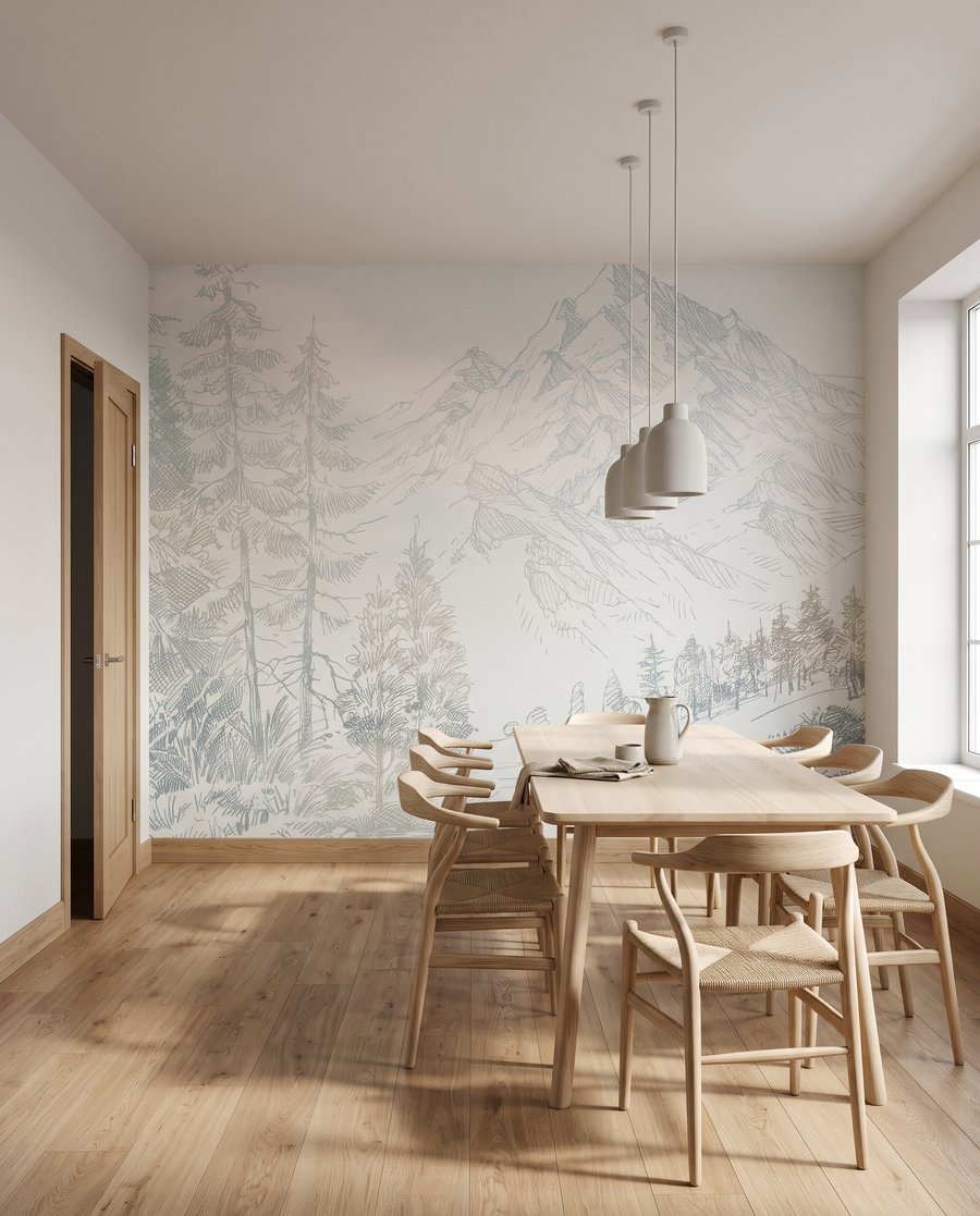 Lake in fine lines — interior 7