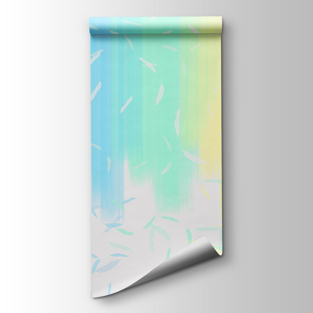 Pastel rainbow stripes — product view