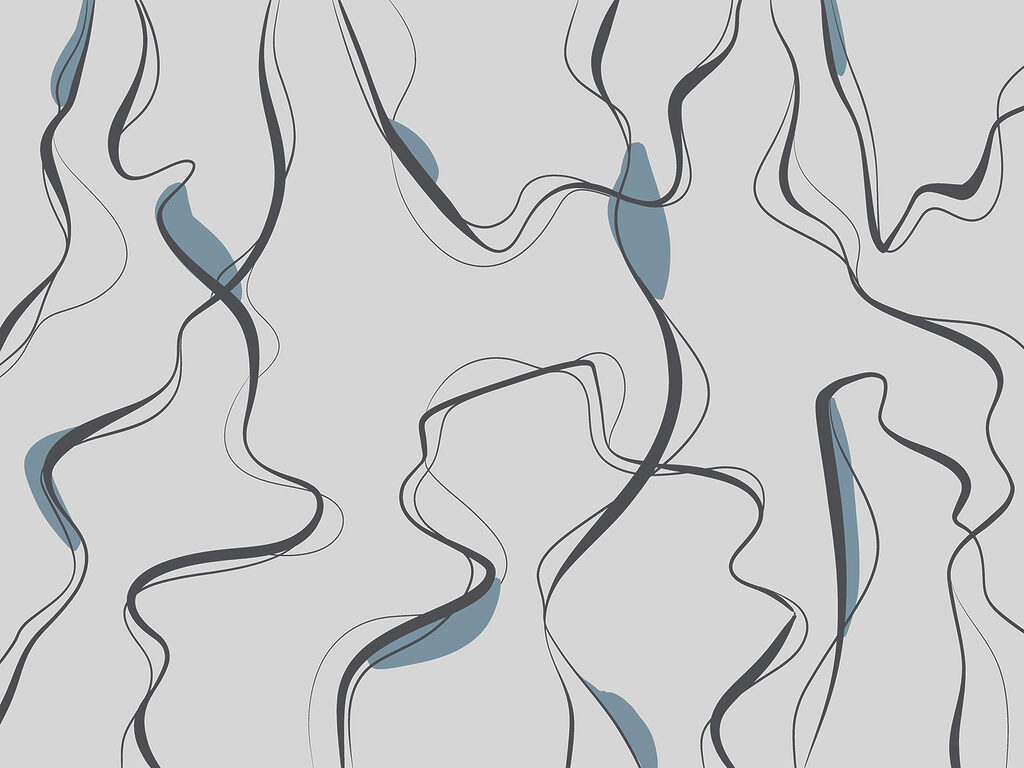 Fine wavy lines — full design