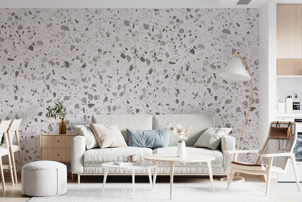 Fine stone speckles — interior 1