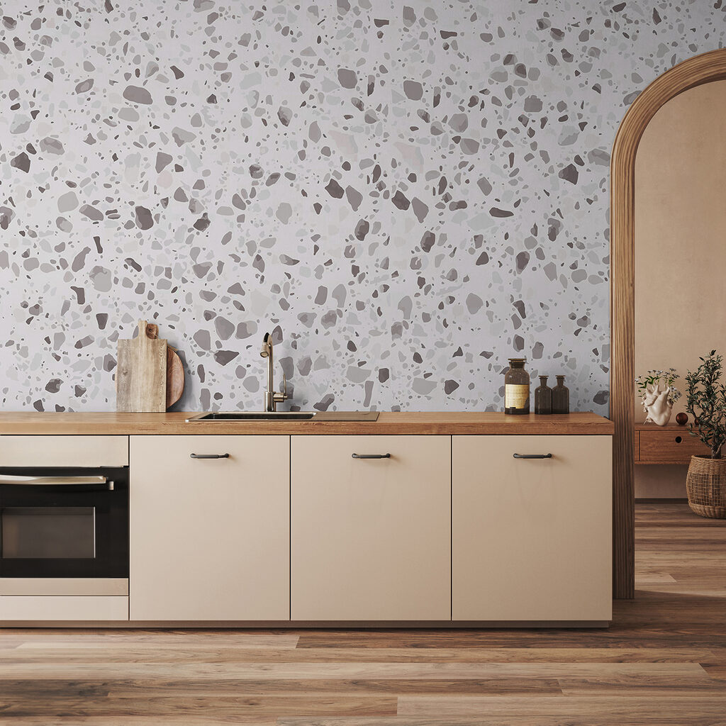 Fine stone speckles — interior 2