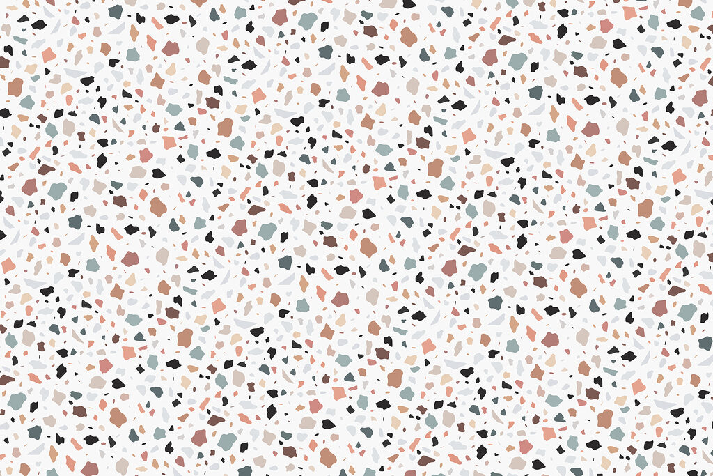 Colourful mosaic speckles — full design