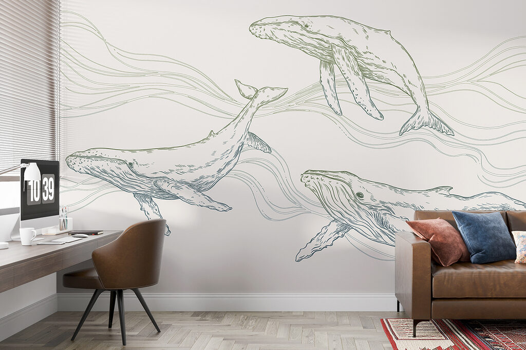 Whales in Fine Lines — interior 2