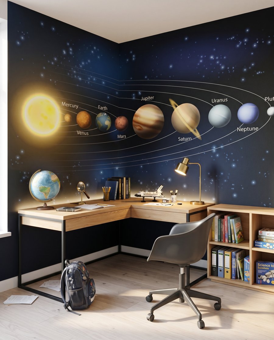 Our Solar System in an interior