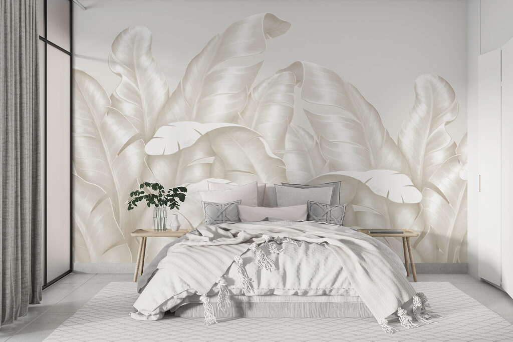 Large pale leaves — interior 1
