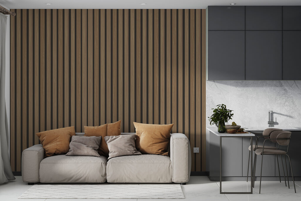 Honey-brown slats — interior 3