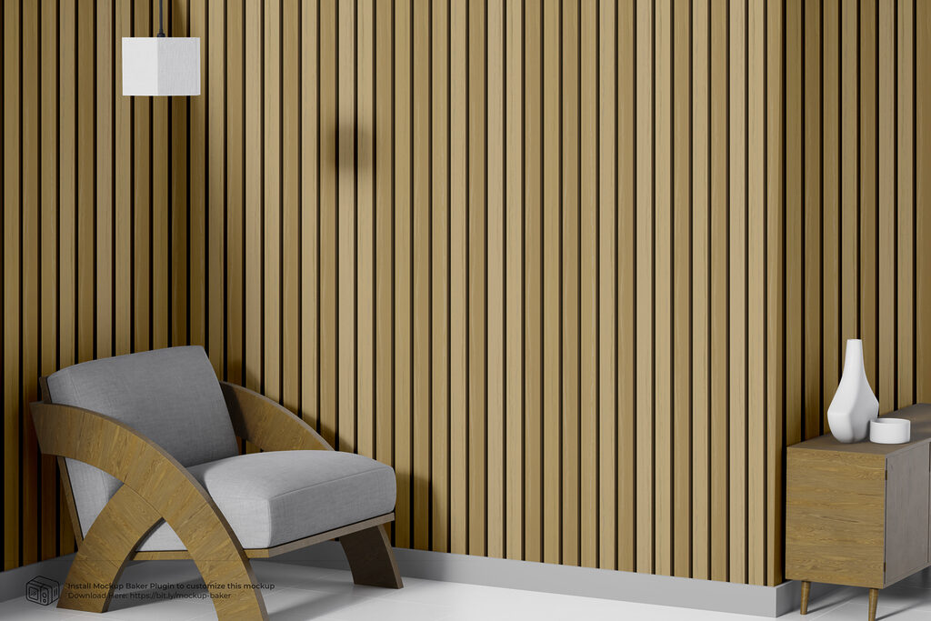 Golden slats in rows — interior 2