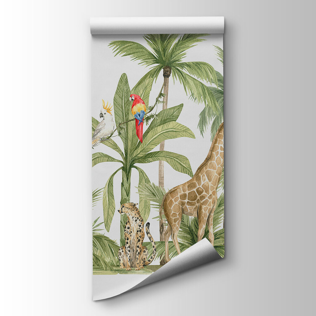 Animals among palms — product view