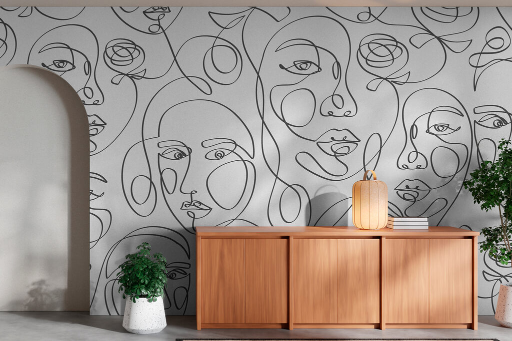 Faces in Flow in an interior