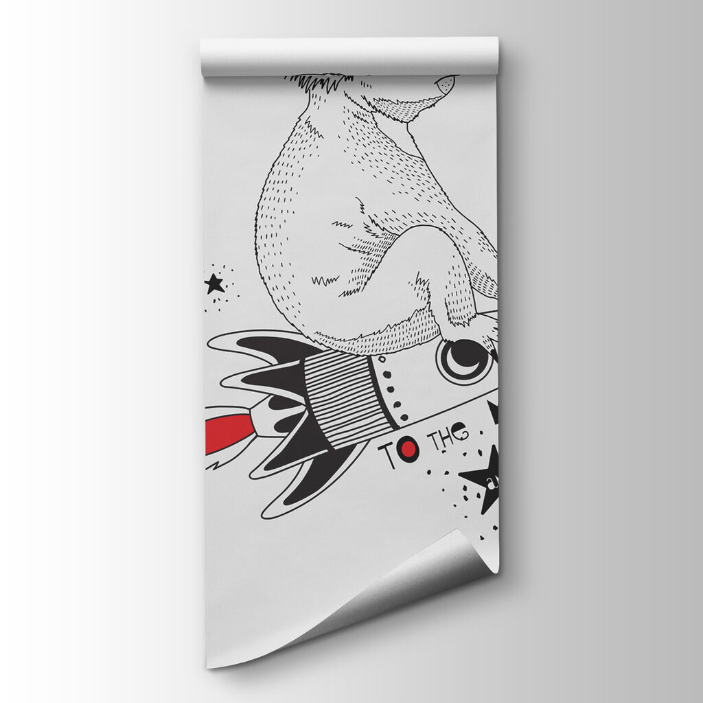 Koala on a rocket — product view
