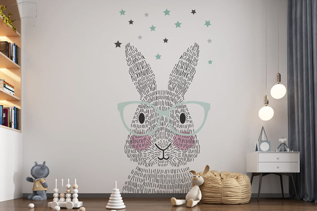 Rabbit with glasses — interior 1
