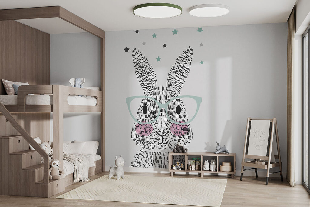 Rabbit with glasses — interior 2