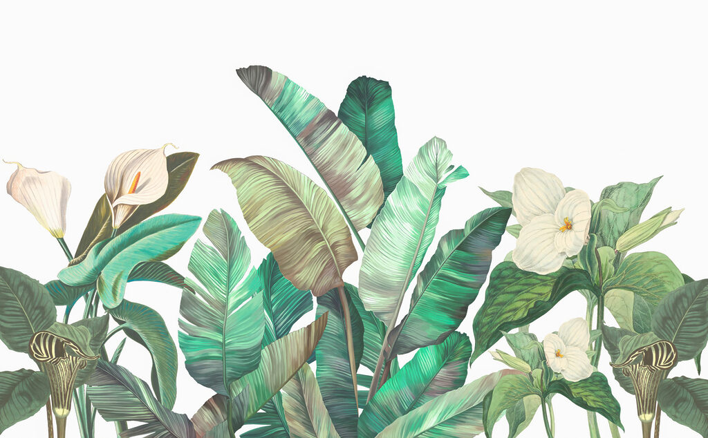 Tropical Garden Border — full design